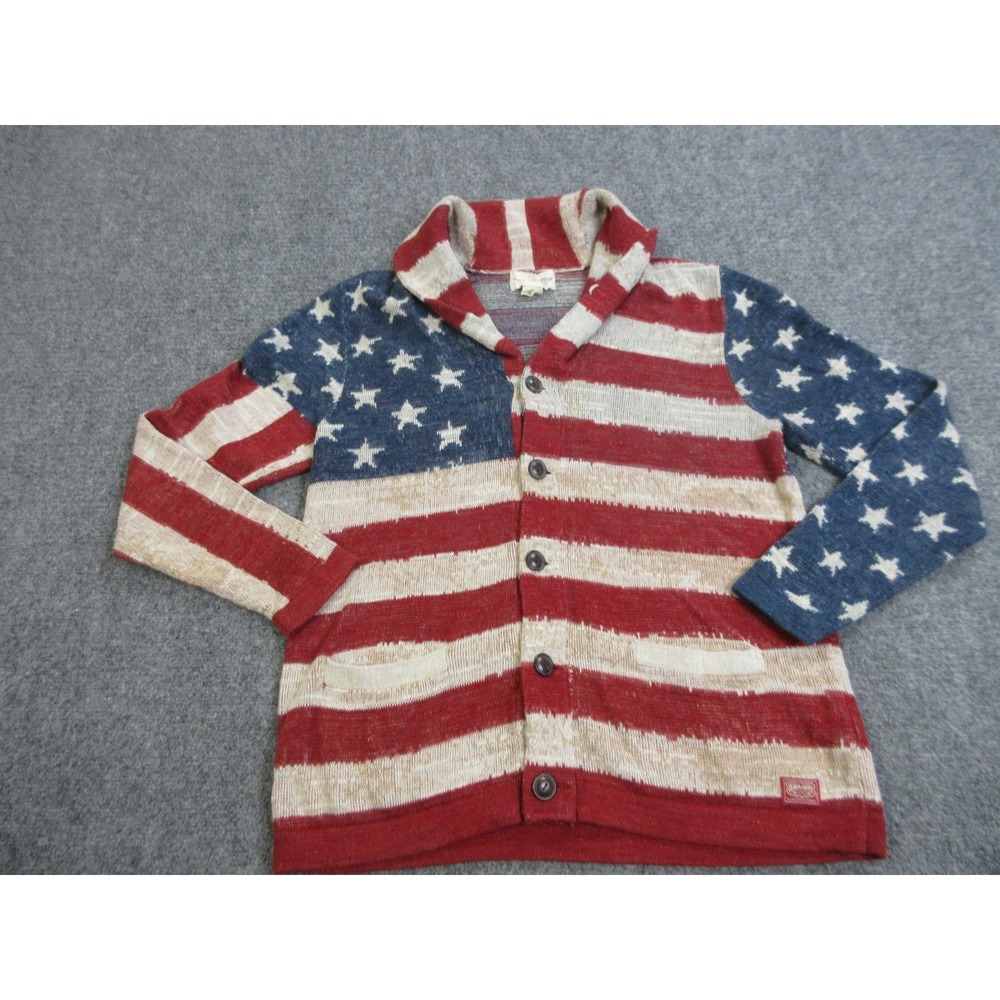 Women's American Flag Cardigan Sweater